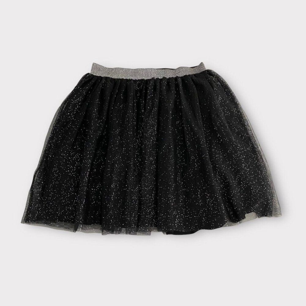 Hanna 140 Black Sparkly Tulle Skirt